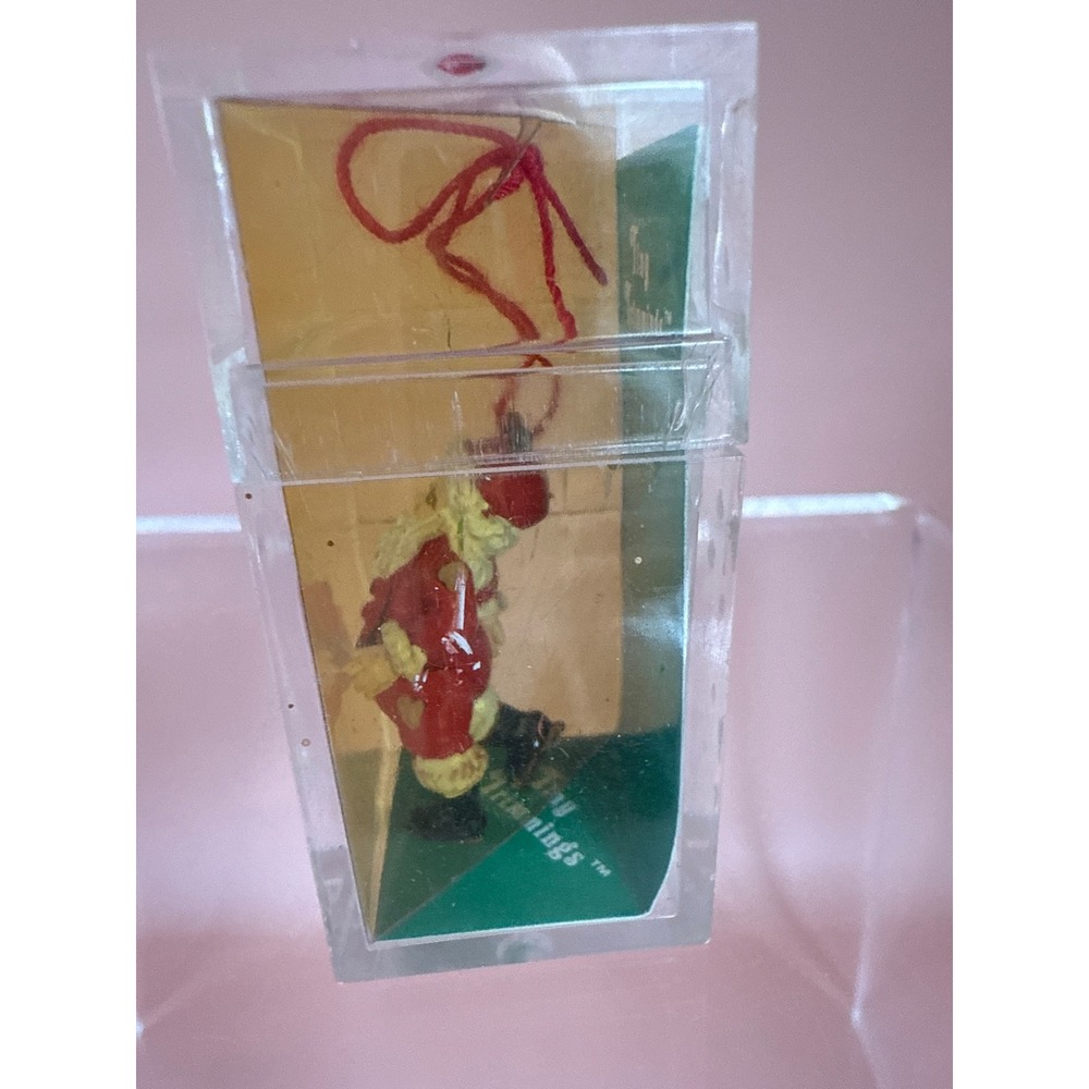 Tiny Trimmings Department 56 Collectible Articulated Handpainted Pewter Santa - Picture 2 of 9